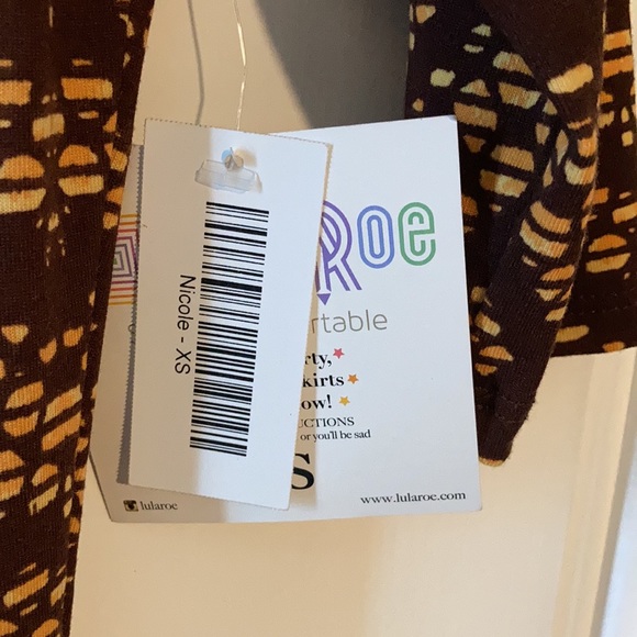 LulaRoe new with tags XS Nicole - Picture 2 of 5
